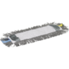 Vikan ErgoClean 549600 DAMP 43 pocketmop 40 cm vochtig microvezel grijs-wit